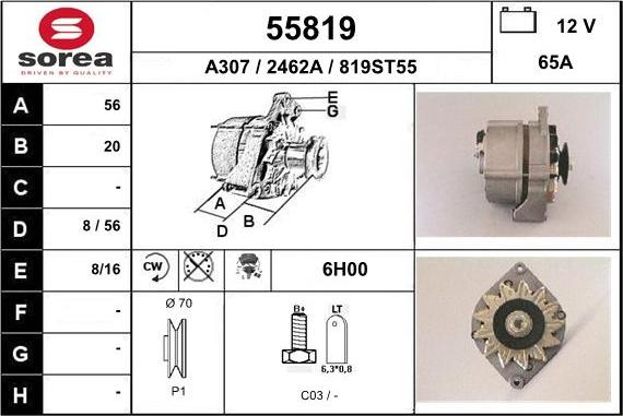 EAI 55819 - Alternator furqanavto.az