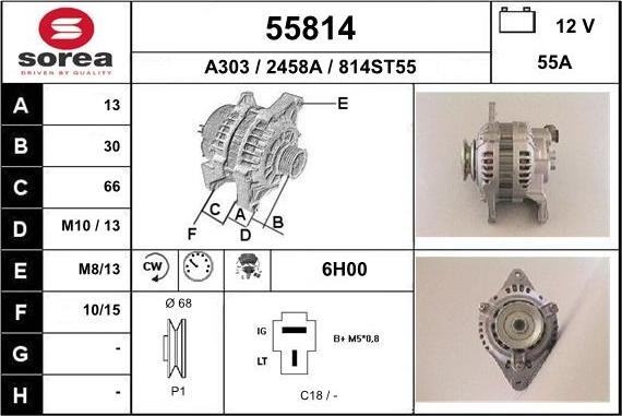 EAI 55814 - Alternator furqanavto.az