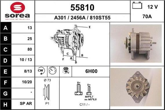 EAI 55810 - Alternator furqanavto.az