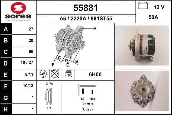 EAI 55881 - Alternator furqanavto.az