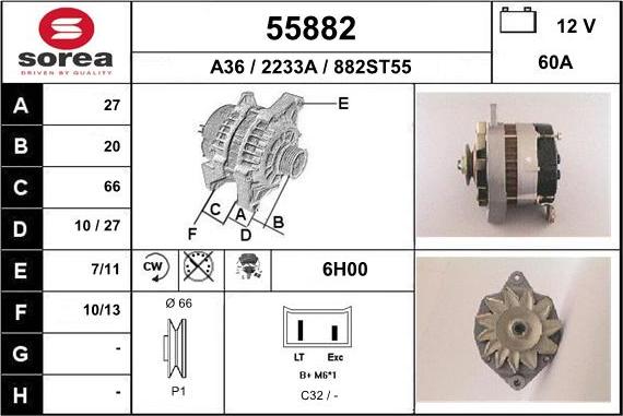 EAI 55882 - Alternator furqanavto.az