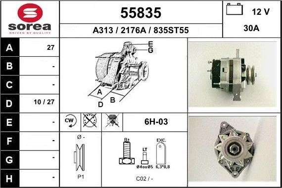 EAI 55835 - Alternator furqanavto.az