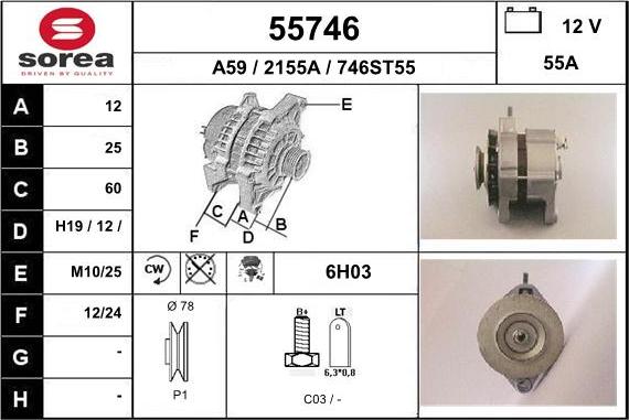 EAI 55746 - Alternator furqanavto.az