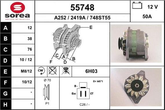 EAI 55748 - Alternator furqanavto.az