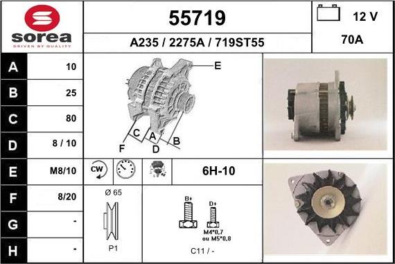 EAI 55719 - Alternator furqanavto.az