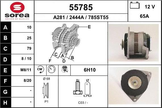 EAI 55785 - Alternator furqanavto.az