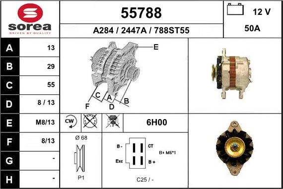 EAI 55788 - Alternator furqanavto.az