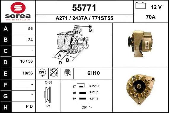 EAI 55771 - Alternator furqanavto.az
