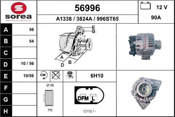 EAI 56996 - Alternator furqanavto.az