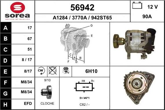 EAI 56942 - Alternator furqanavto.az