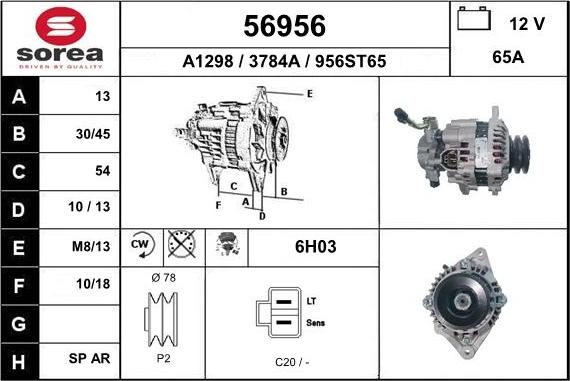 EAI 56956 - Alternator furqanavto.az