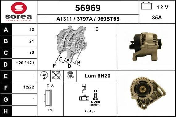 EAI 56969 - Alternator furqanavto.az