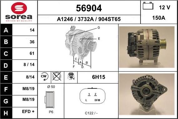 EAI 56904 - Alternator furqanavto.az