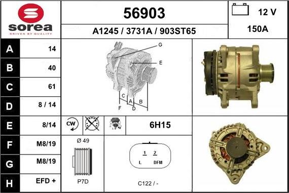EAI 56903 - Alternator furqanavto.az