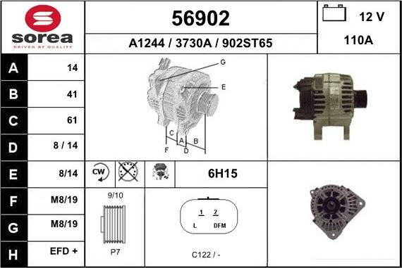 EAI 56902 - Alternator furqanavto.az