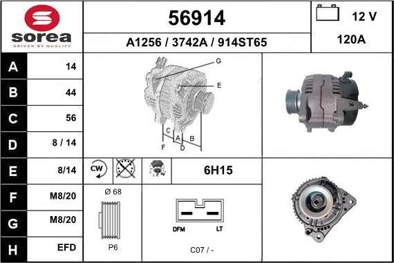 EAI 56914 - Alternator furqanavto.az