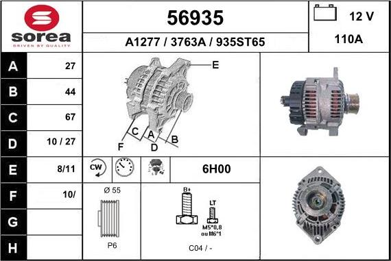 EAI 56935 - Alternator furqanavto.az