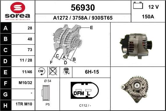 EAI 56930 - Alternator furqanavto.az