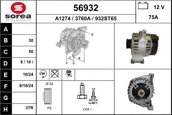 EAI 56932 - Alternator furqanavto.az