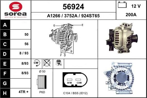 EAI 56924 - Alternator furqanavto.az