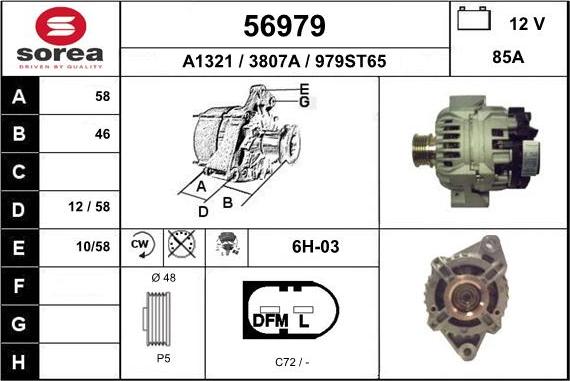 EAI 56979 - Alternator furqanavto.az