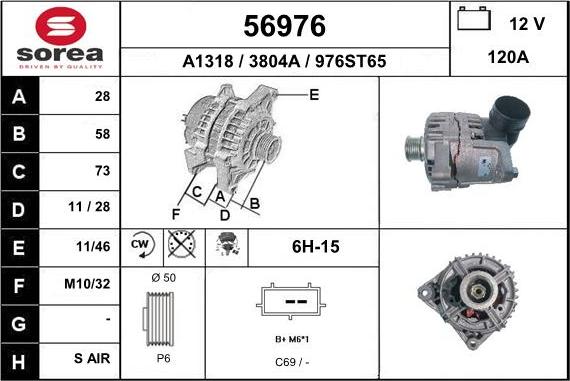 EAI 56976 - Alternator furqanavto.az