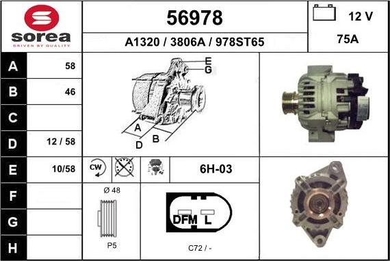 EAI 56978 - Alternator furqanavto.az