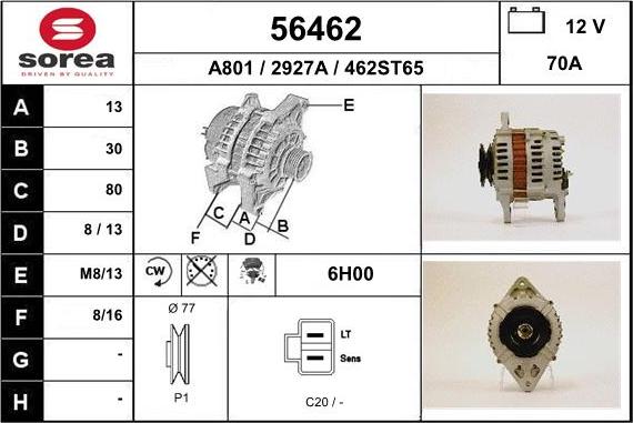 EAI 56462 - Alternator furqanavto.az