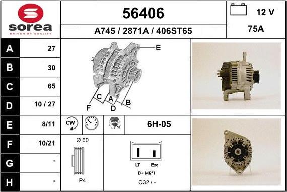 EAI 56406 - Alternator furqanavto.az