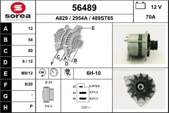 EAI 56489 - Alternator furqanavto.az