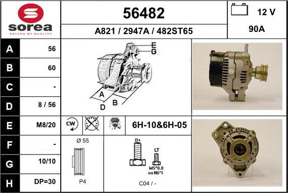 EAI 56482 - Alternator furqanavto.az