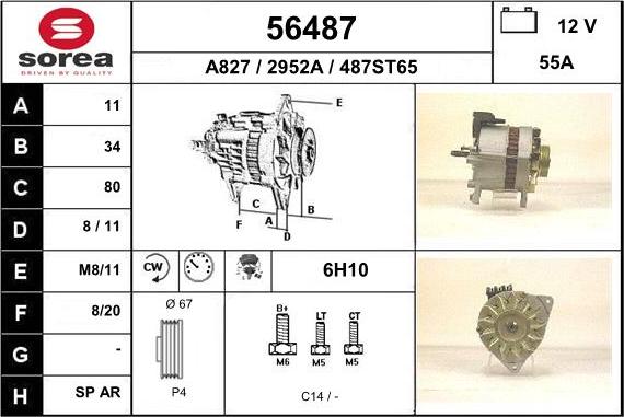 EAI 56487 - Alternator furqanavto.az