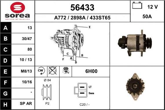 EAI 56433 - Alternator furqanavto.az