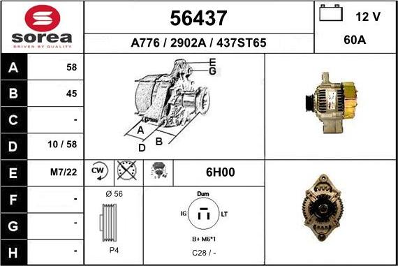 EAI 56437 - Alternator furqanavto.az