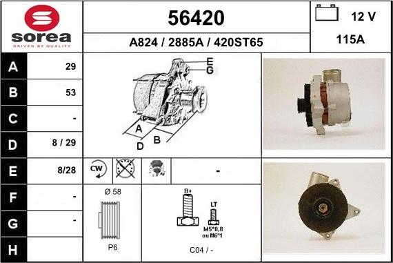 EAI 56420 - Alternator furqanavto.az