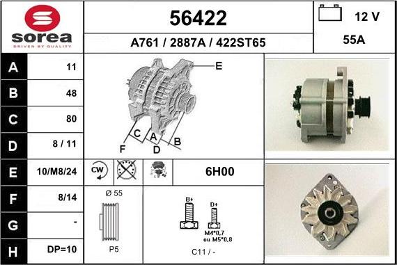 EAI 56422 - Alternator furqanavto.az