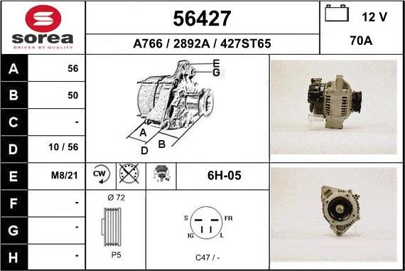 EAI 56427 - Alternator furqanavto.az