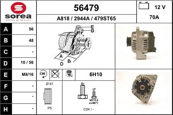 EAI 56479 - Alternator furqanavto.az