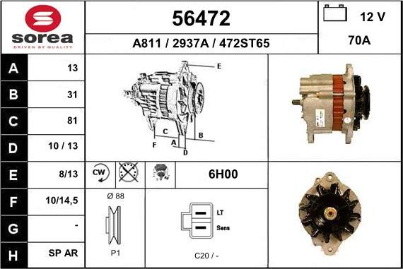 EAI 56472 - Alternator furqanavto.az