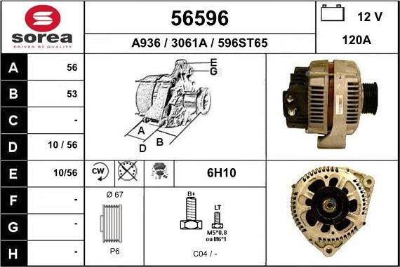 EAI 56596 - Alternator furqanavto.az