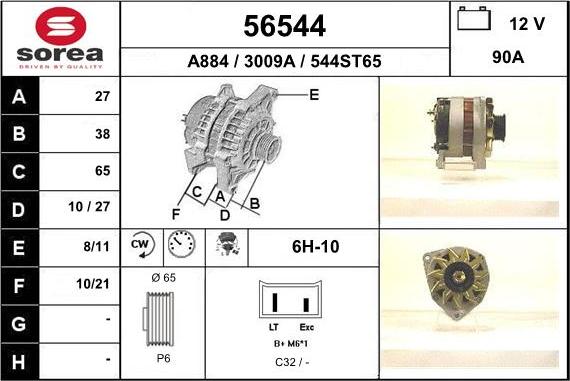 EAI 56544 - Alternator furqanavto.az