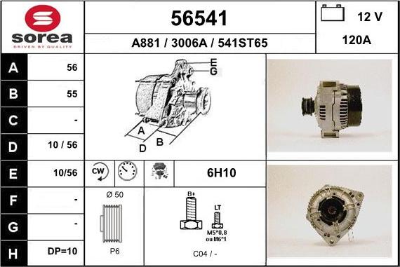 EAI 56541 - Alternator furqanavto.az