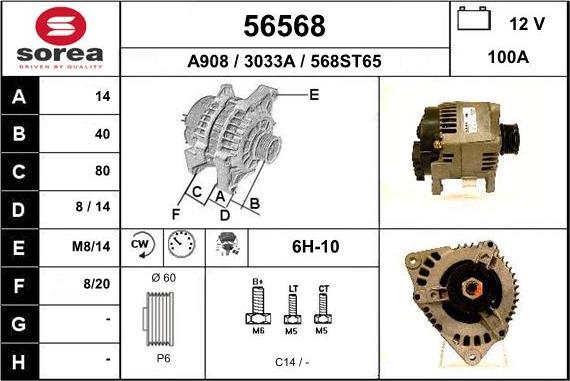 EAI 56568 - Alternator furqanavto.az