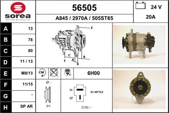 EAI 56505 - Alternator furqanavto.az