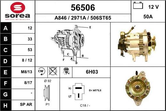 EAI 56506 - Alternator furqanavto.az