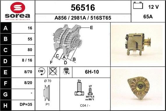 EAI 56516 - Alternator furqanavto.az