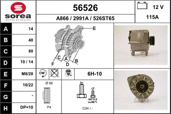 EAI 56526 - Alternator furqanavto.az