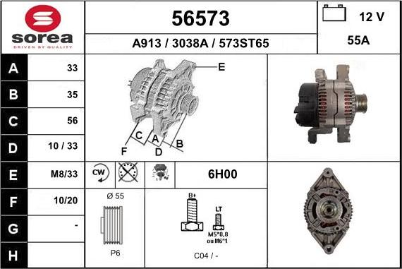 EAI 56573 - Alternator furqanavto.az