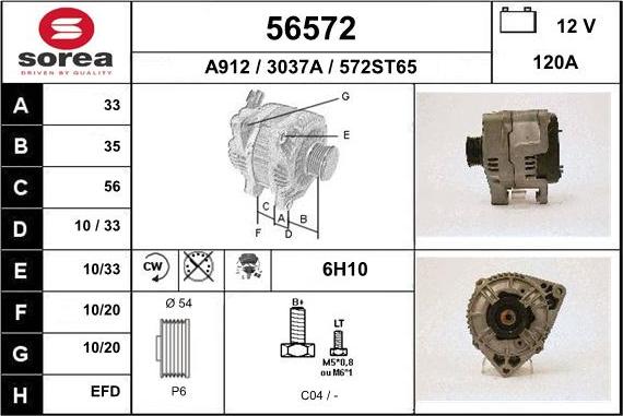 EAI 56572 - Alternator furqanavto.az