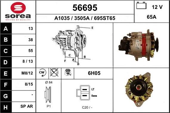 EAI 56695 - Alternator furqanavto.az